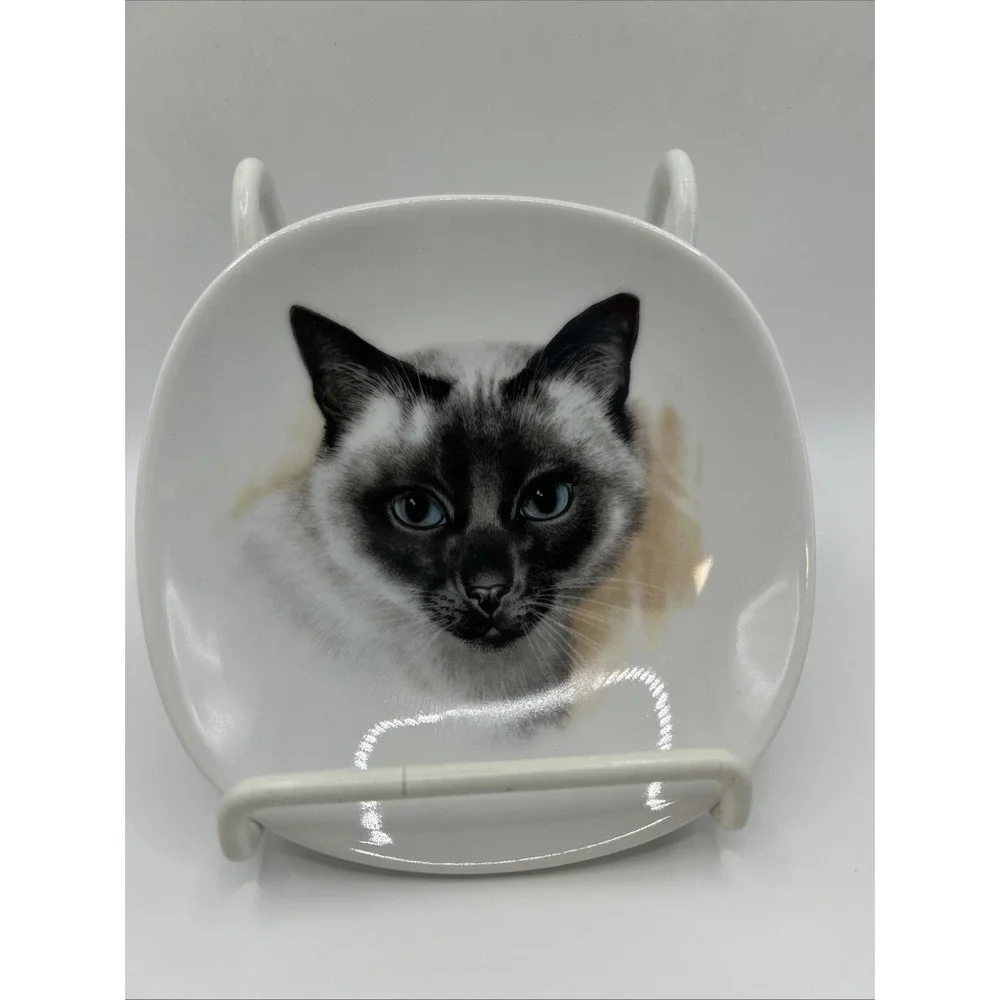 Schumann Arzberg Bavaria Germany Siamese Cat Trinket Dish Small Plate